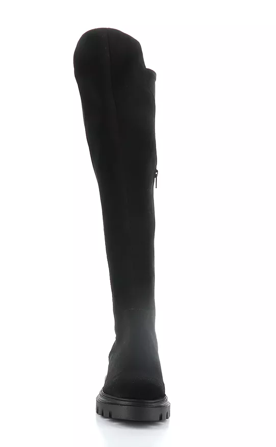 FIFTH Suede Black Elasticated Boots