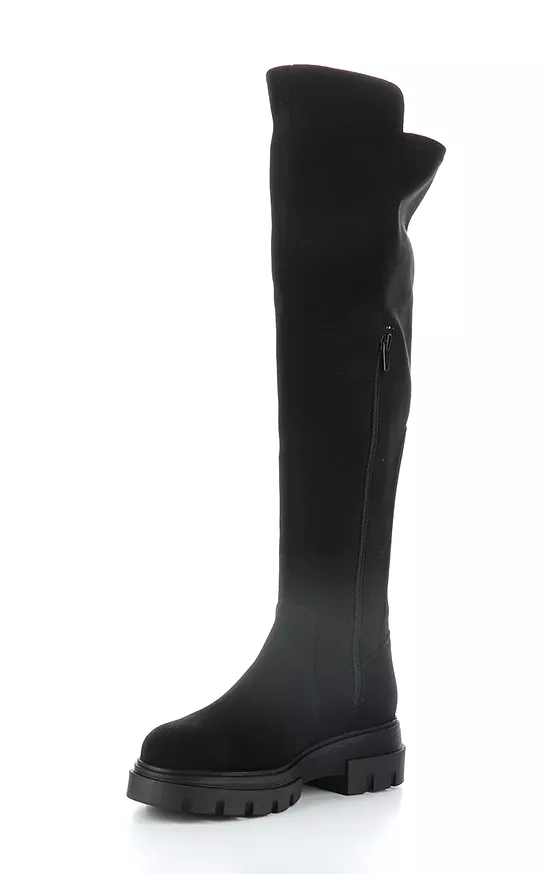 FIFTH Suede Black Elasticated Boots