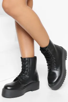 Flatform Combat Boots