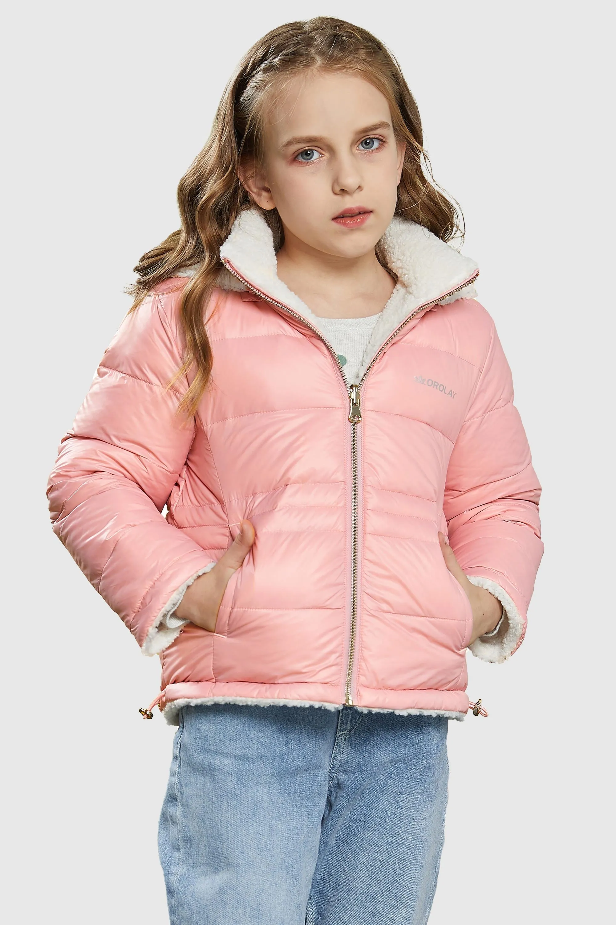 Fleece Down Warm Hooded Puffer Jacket