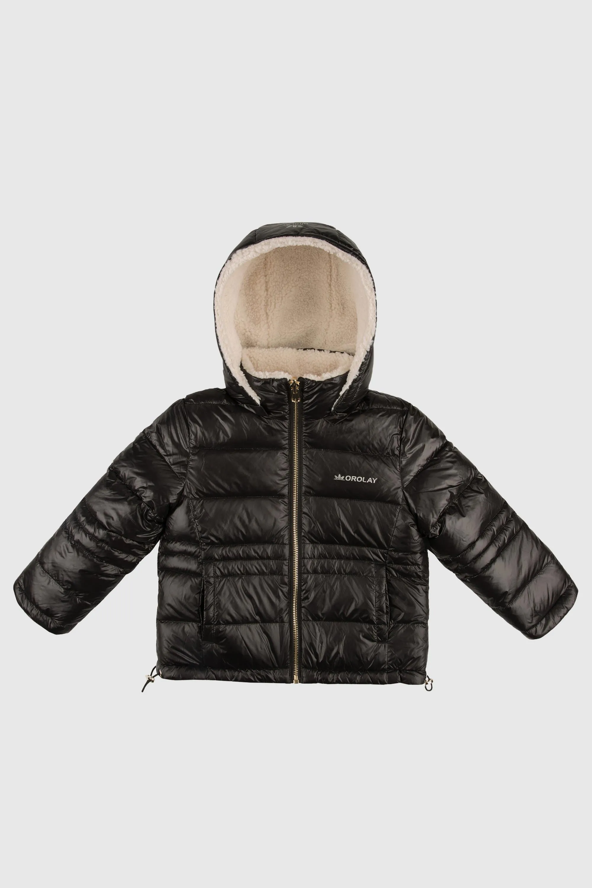 Fleece Down Warm Hooded Puffer Jacket