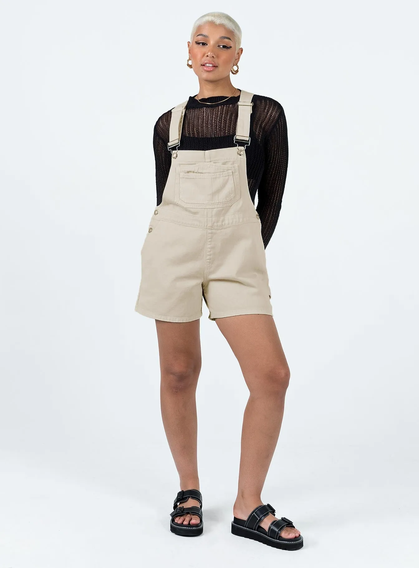 Foresta Oversized Overalls Cream