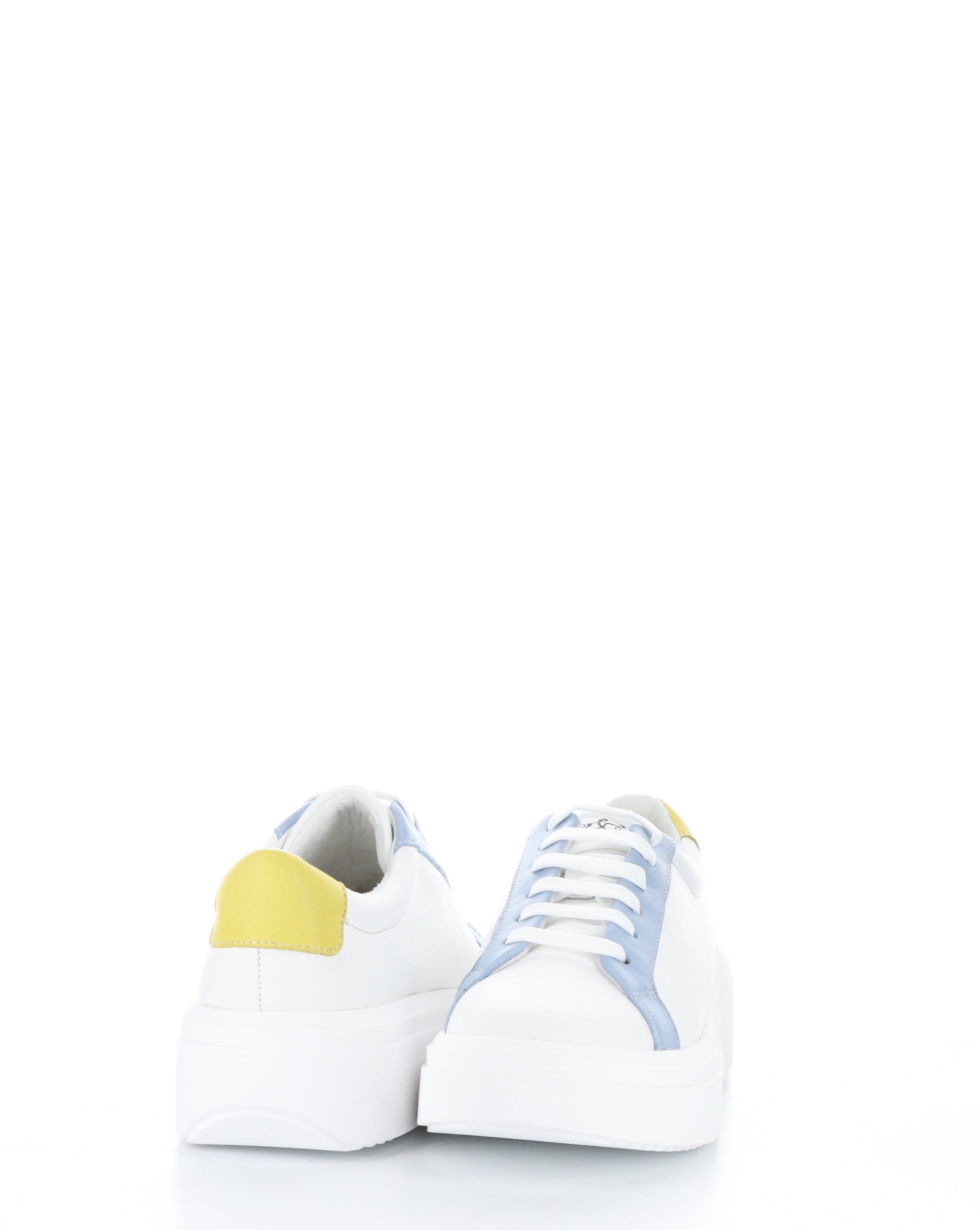 FUZI WHITE/SKY/YELLOW Lace-up Shoes