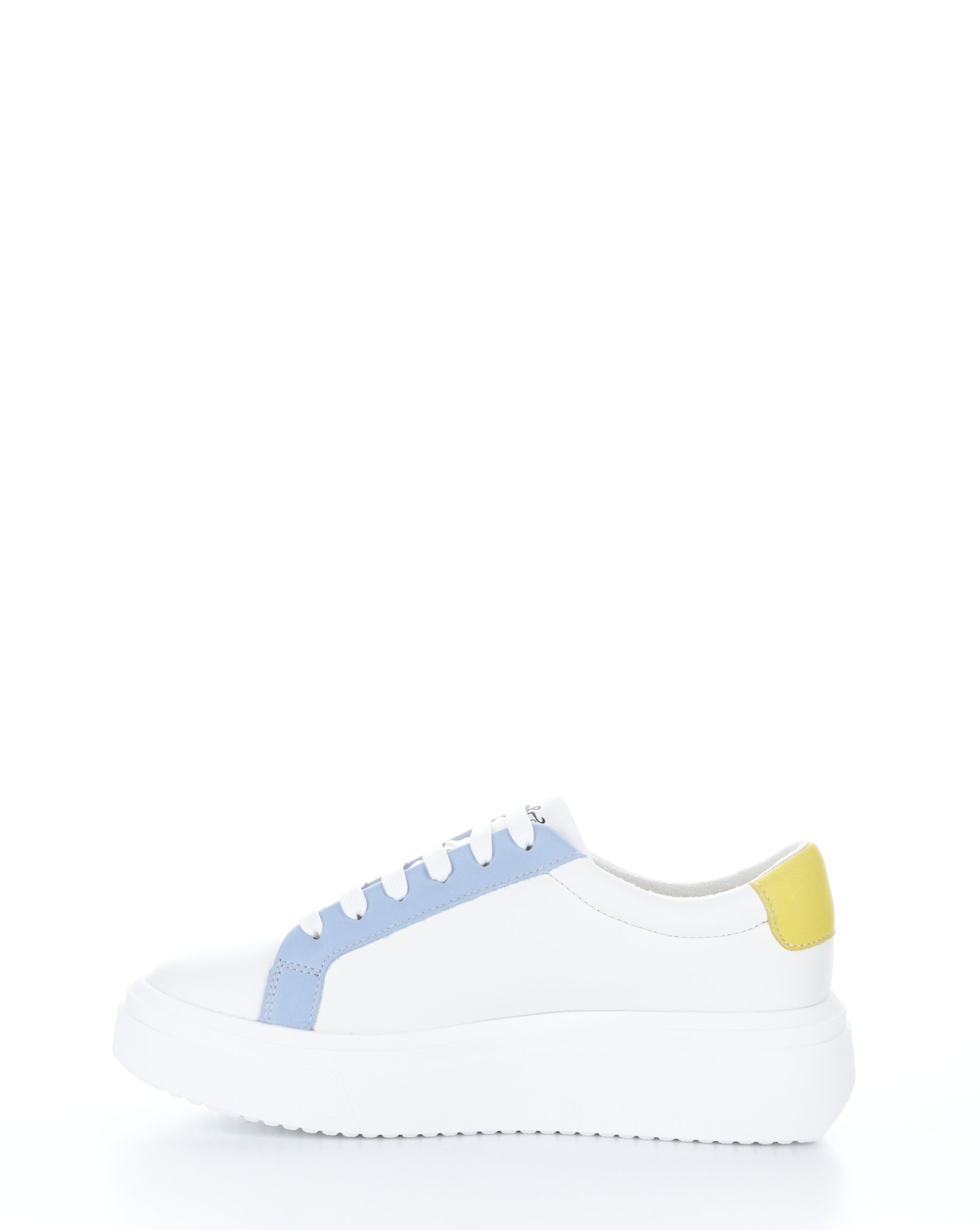 FUZI WHITE/SKY/YELLOW Lace-up Shoes