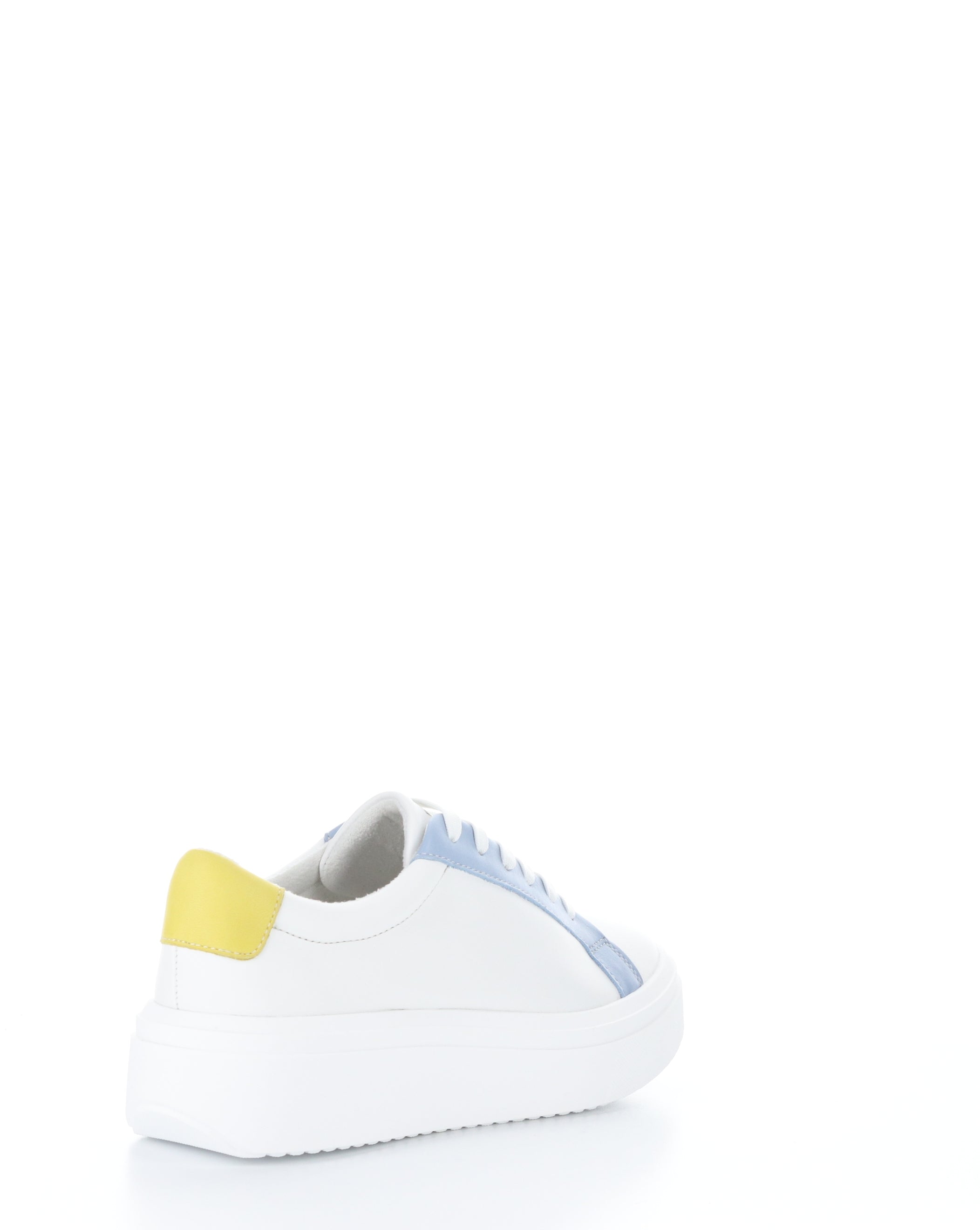 FUZI WHITE/SKY/YELLOW Lace-up Shoes