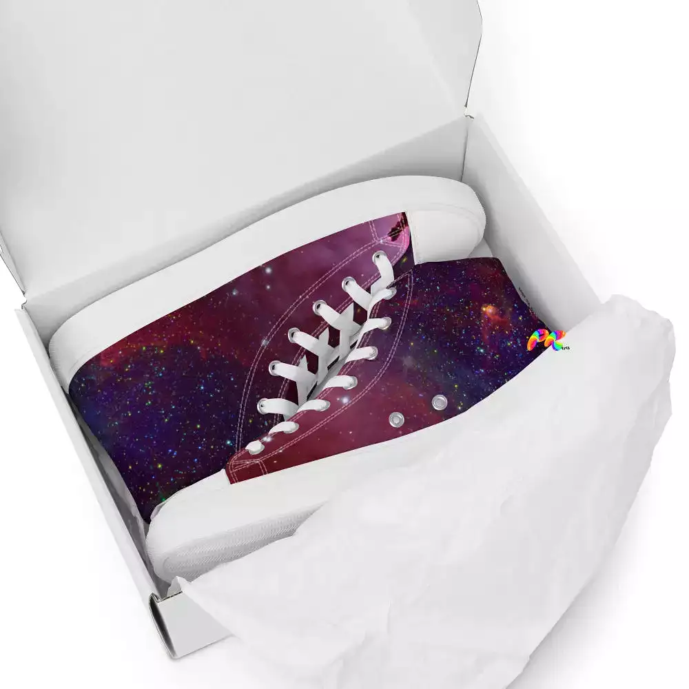 Galaxy Women’s High Top Canvas Shoes