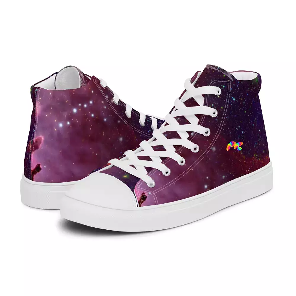 Galaxy Women’s High Top Canvas Shoes