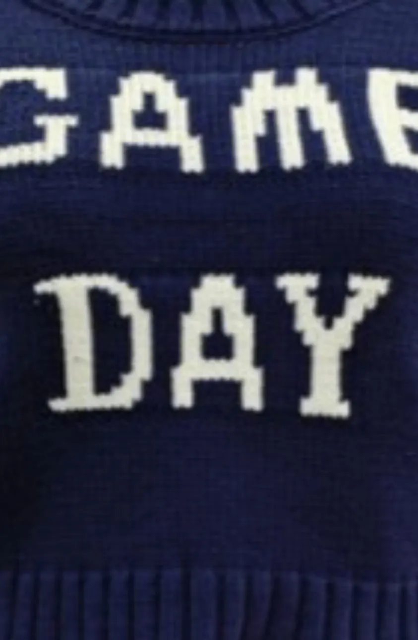 Game Day Sweater |Navy| Preorder