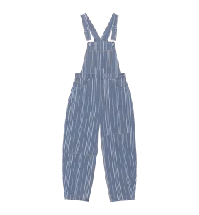 GANNI Stripe Denim Overalls