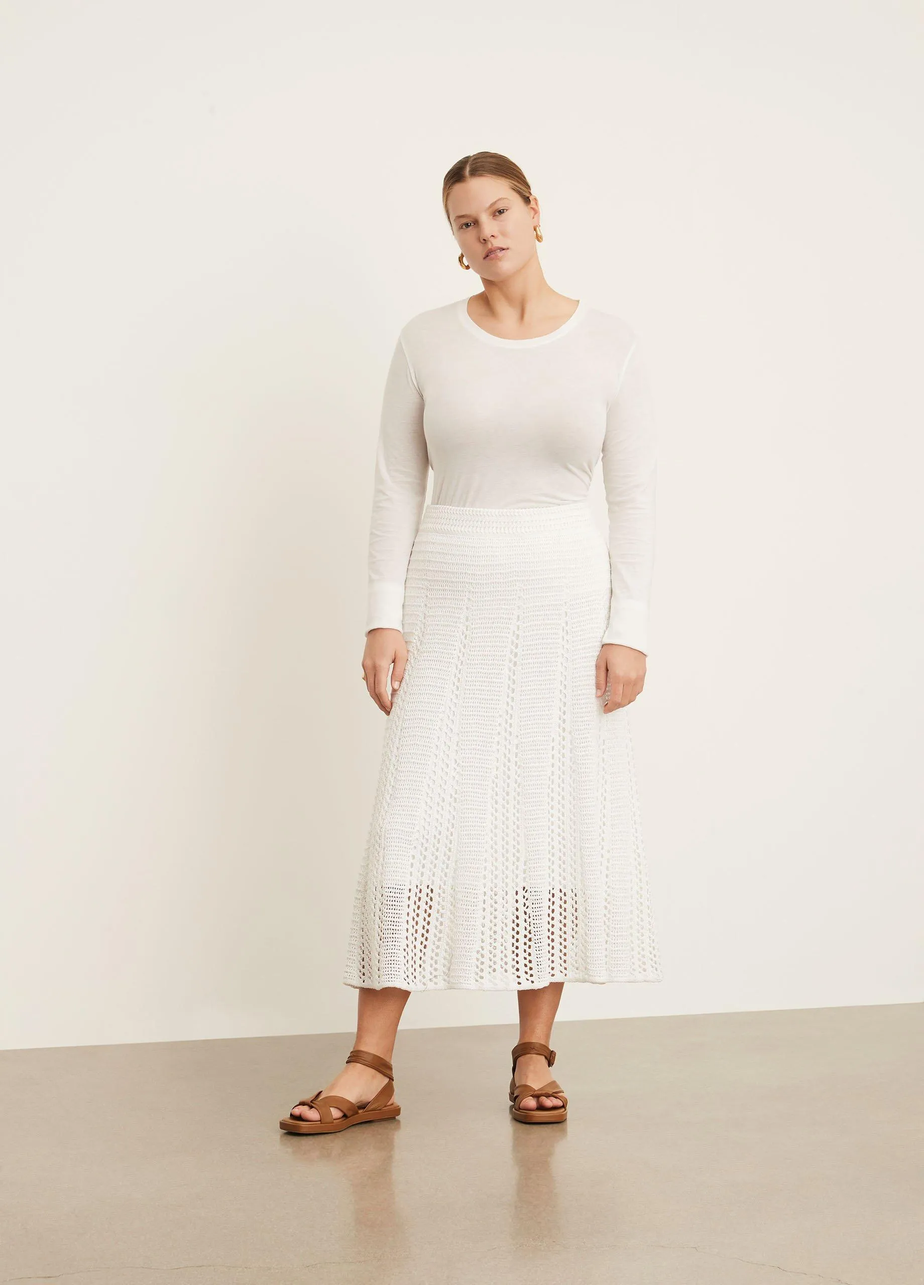 Godet Crochet Skirt