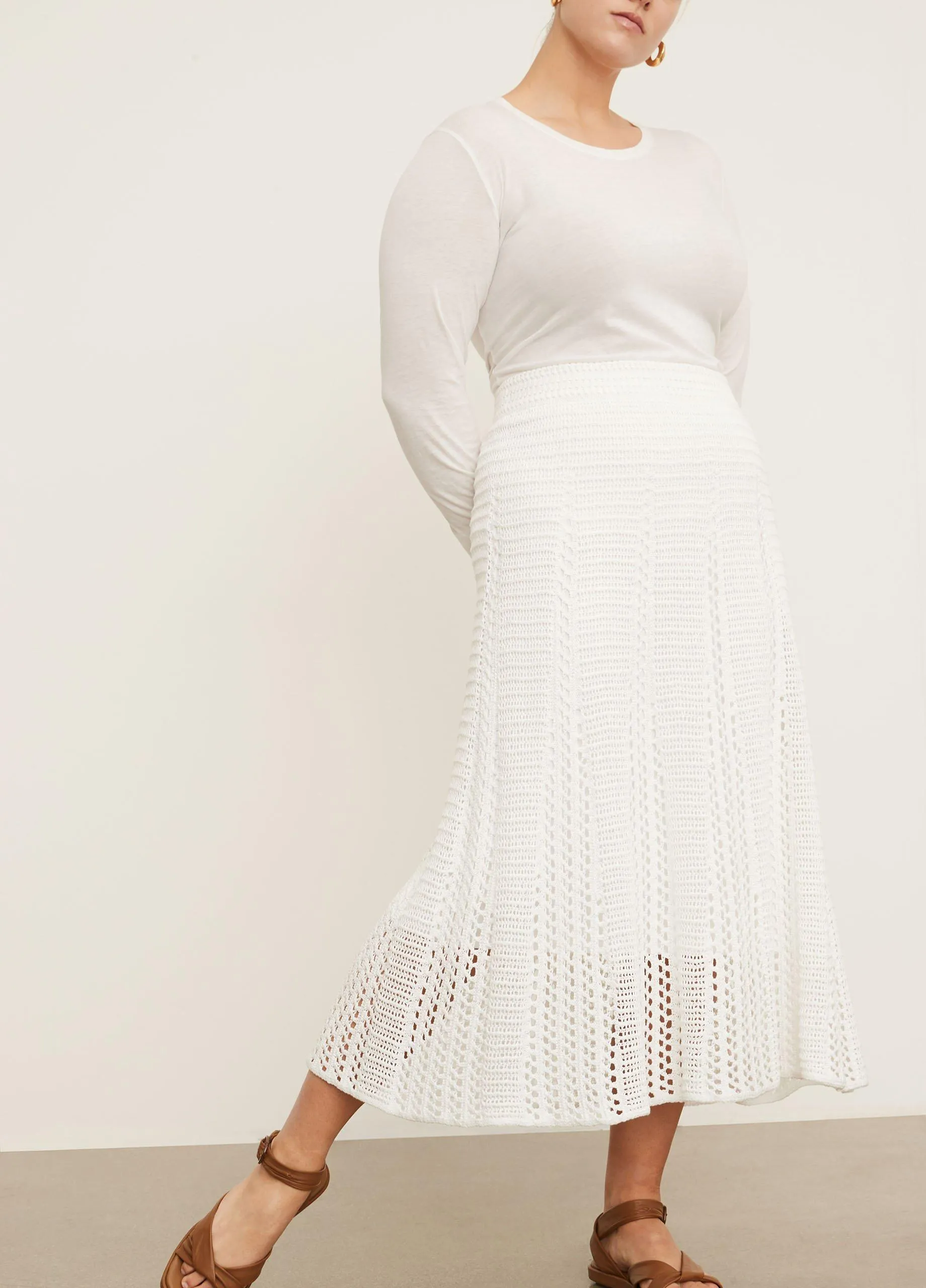 Godet Crochet Skirt