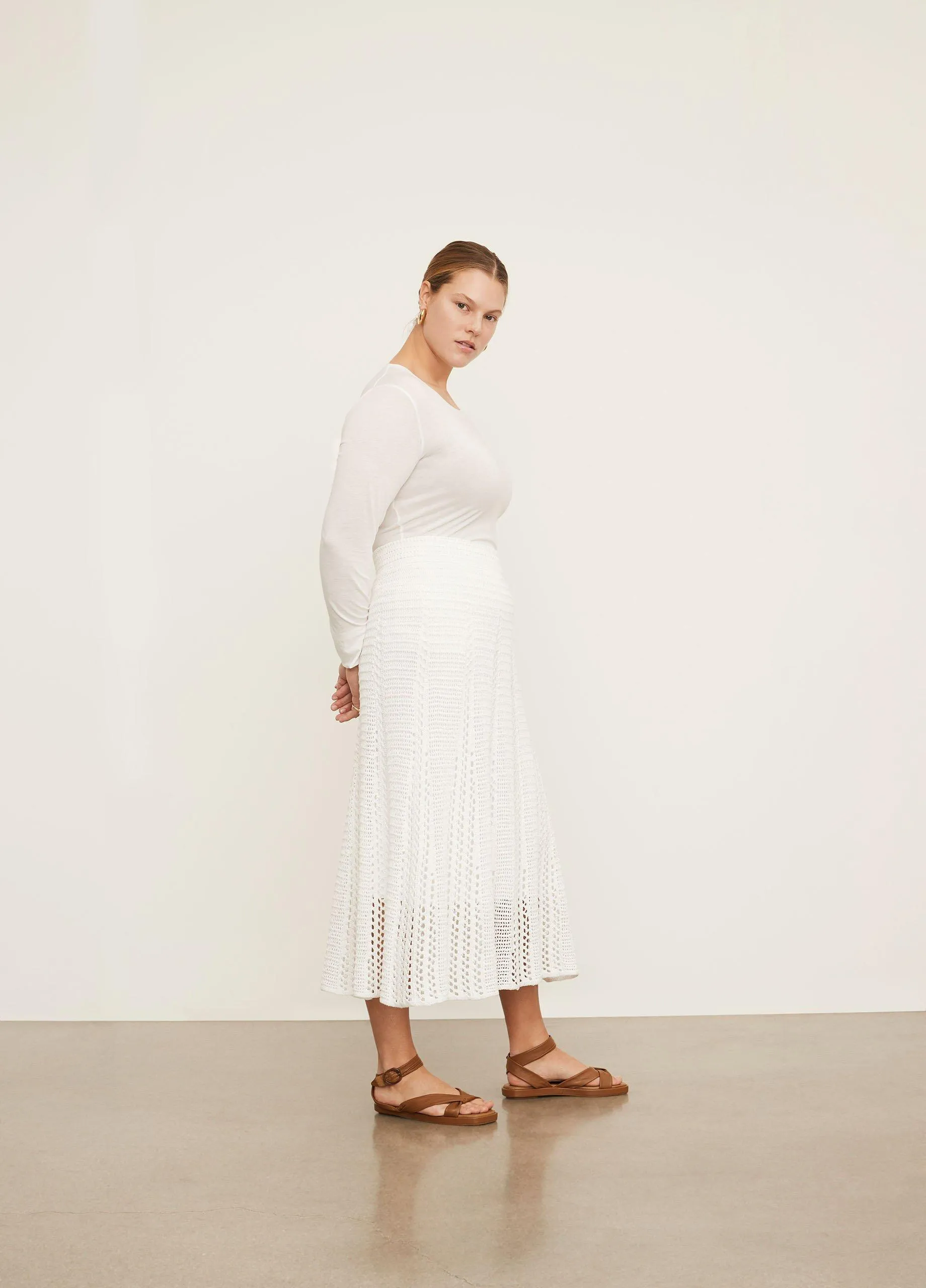 Godet Crochet Skirt