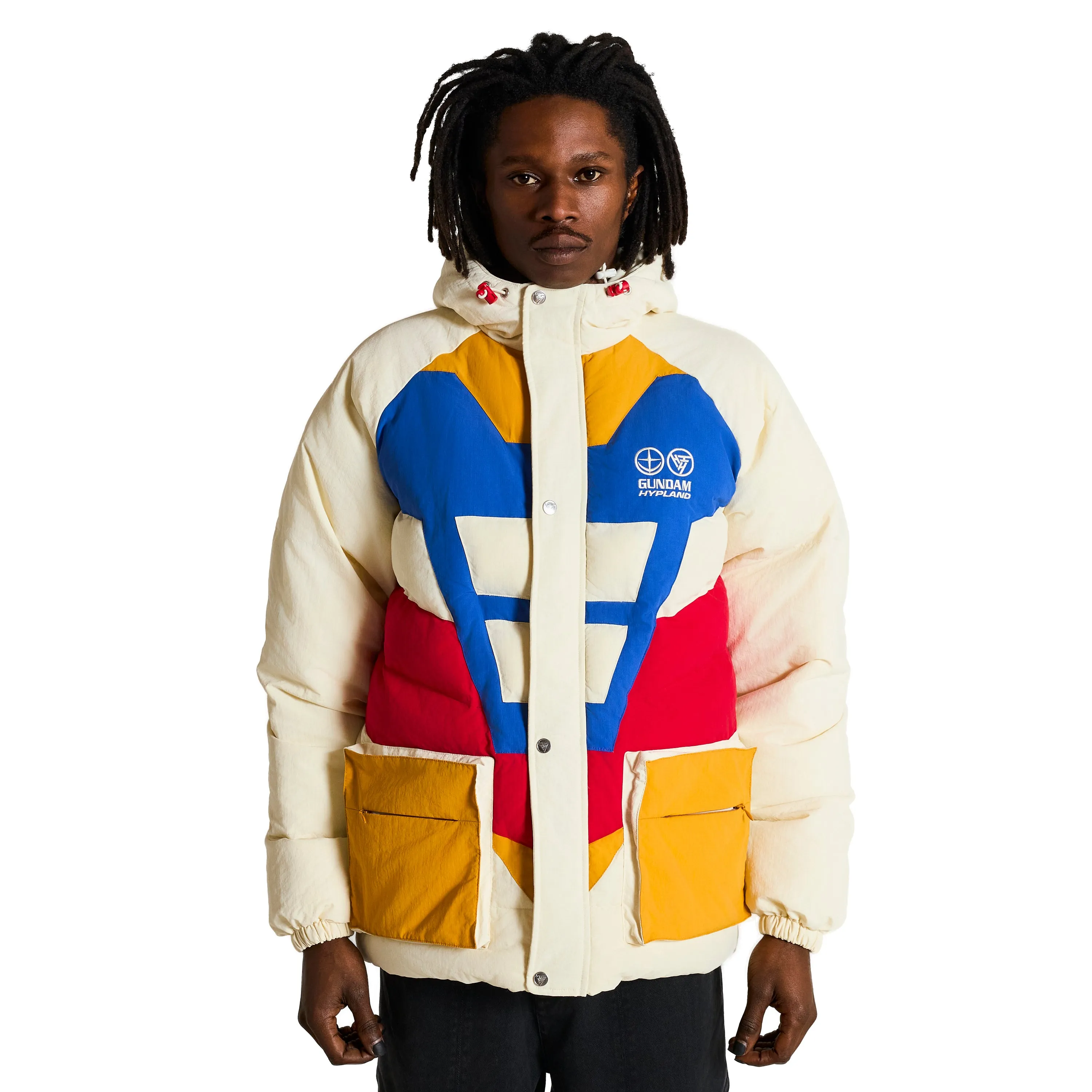 GUNDAM RX-78-2 REVERSIBLE PUFFER JACKET (WHITE)