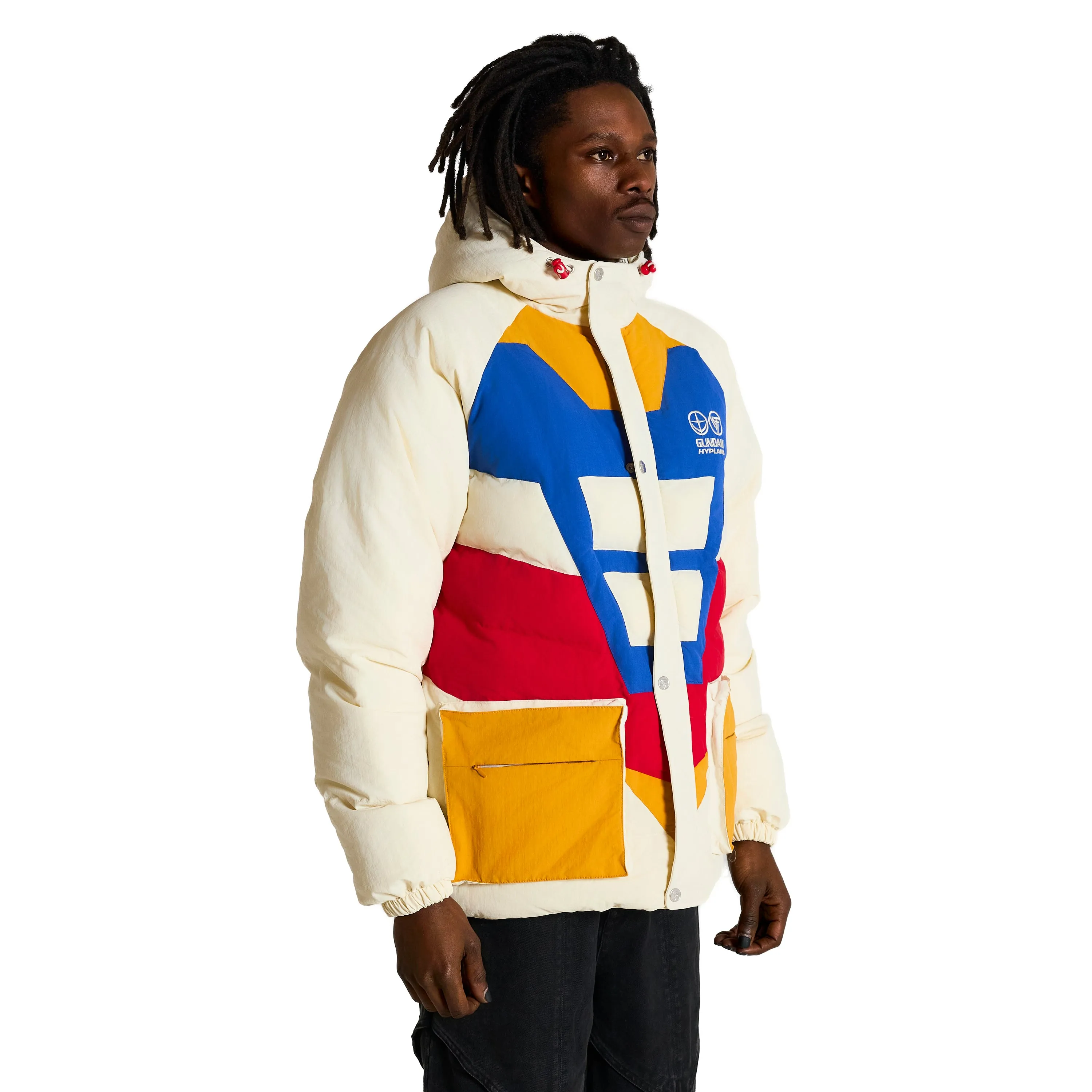 GUNDAM RX-78-2 REVERSIBLE PUFFER JACKET (WHITE)