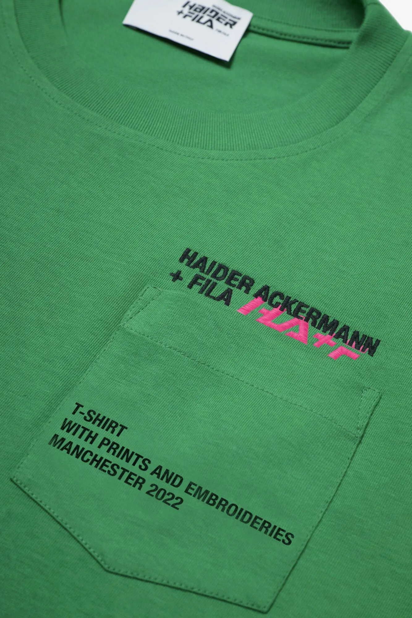 Haider Ackermann x Fila T Shirt vert Donato