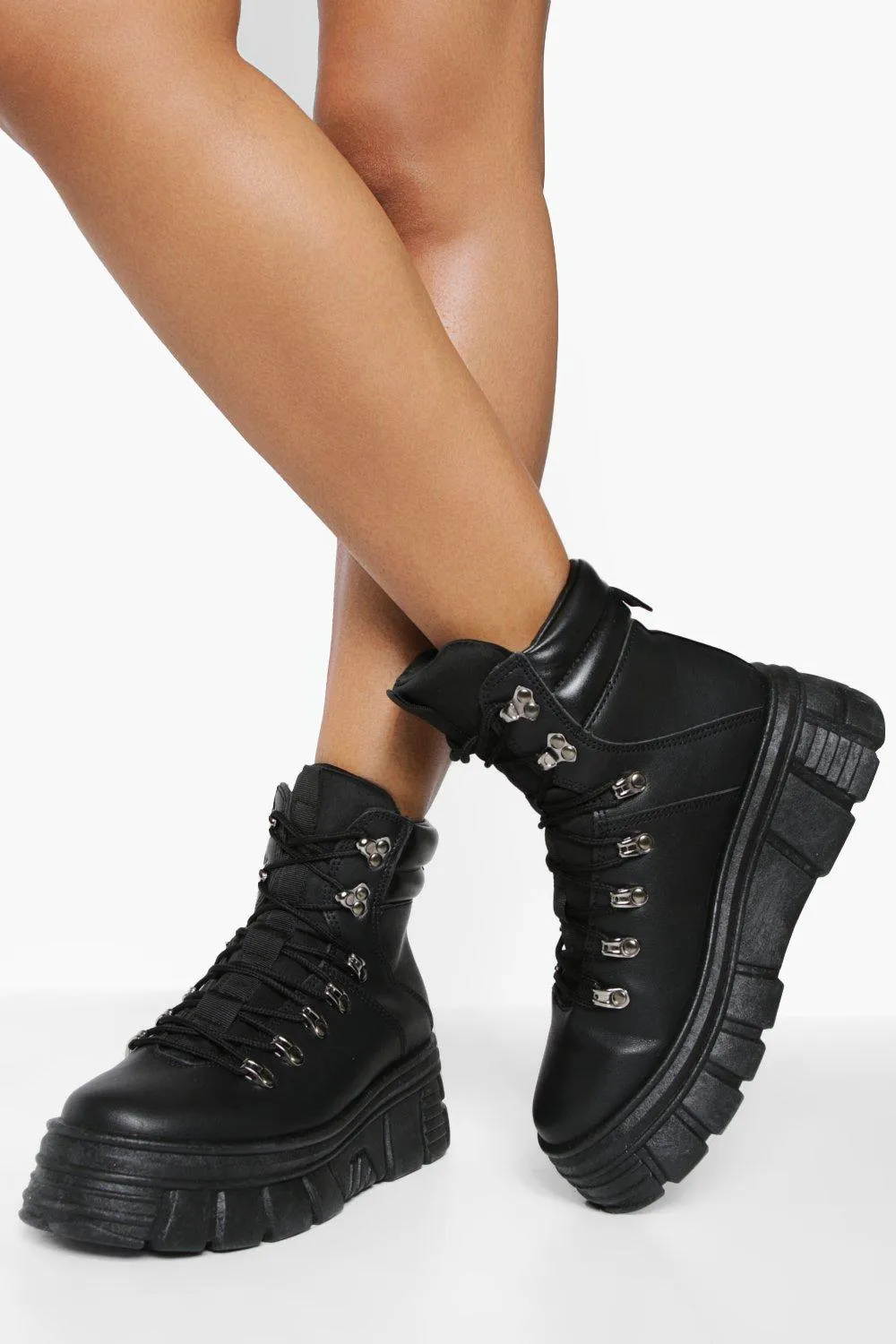 Hardware Detail Chunky Combat Boots