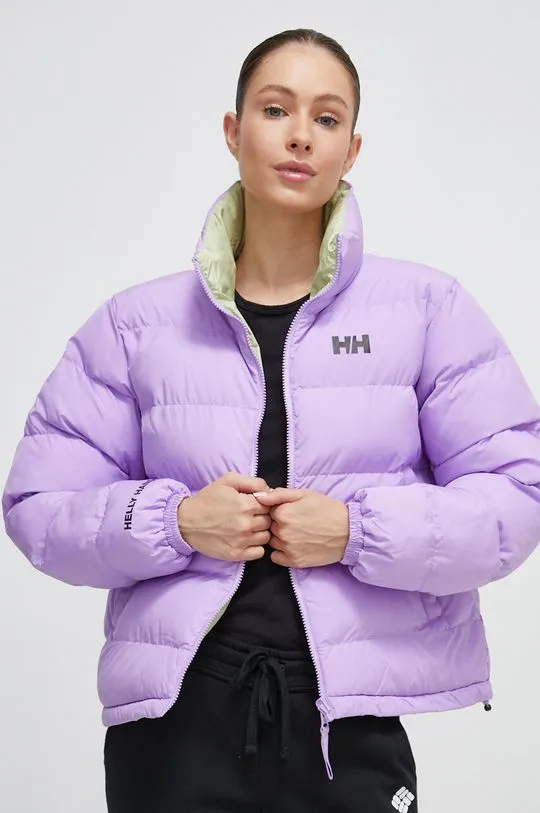 Helly Hansen reversible jacket women's violet color