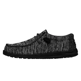 'Hey Dude' Men's Wally Sport Knit - Black / Black