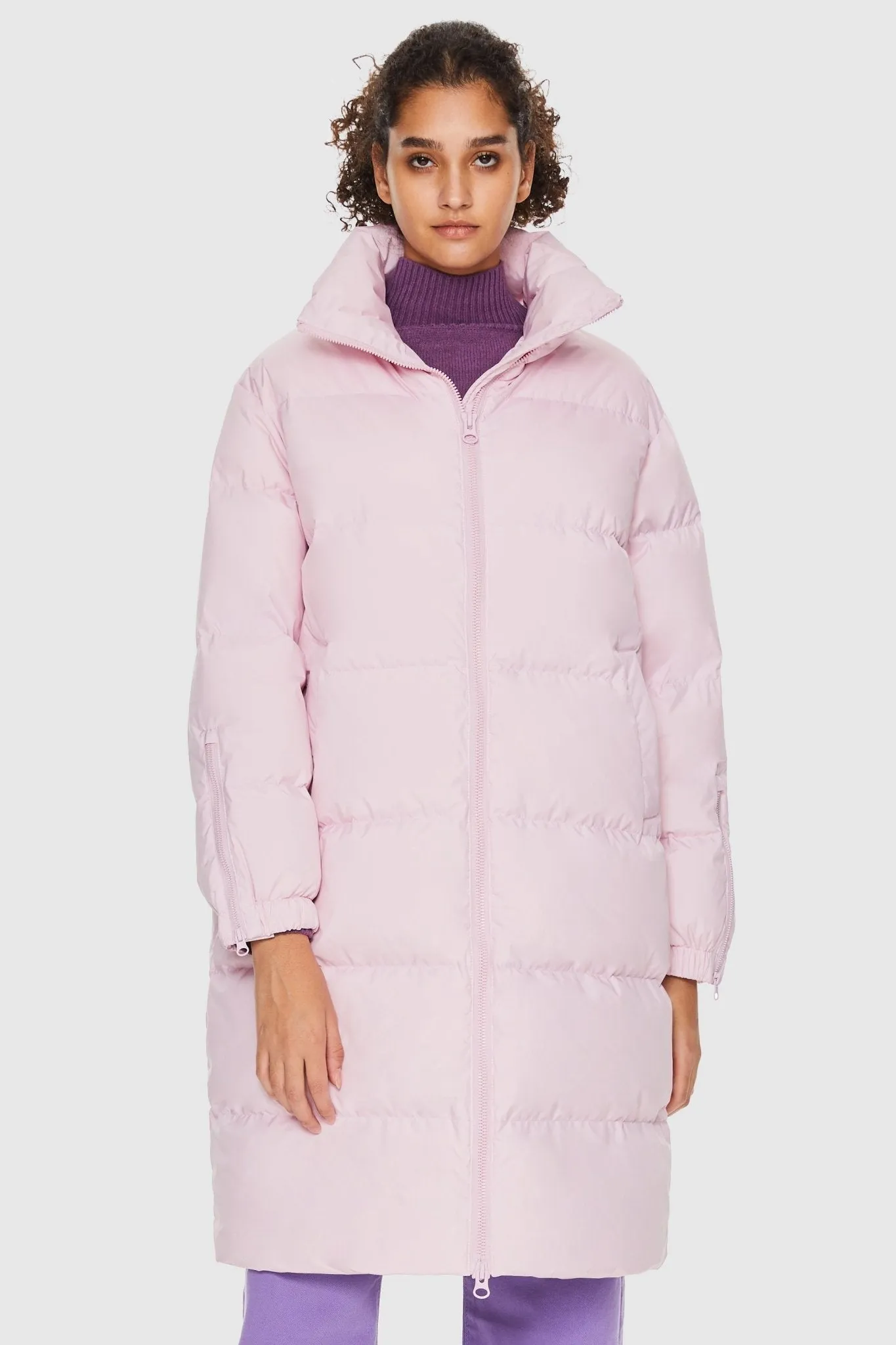 High Collar Long-sleeve Puffer Jacket