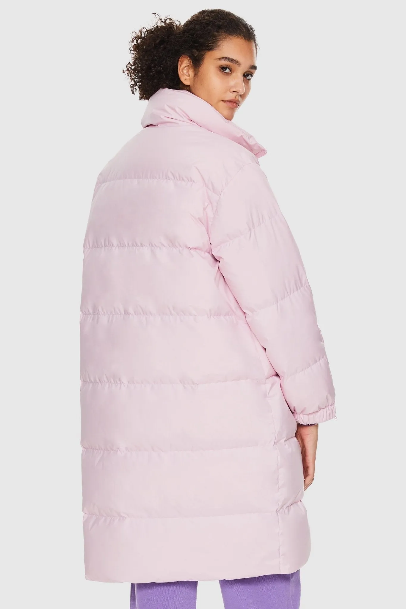 High Collar Long-sleeve Puffer Jacket