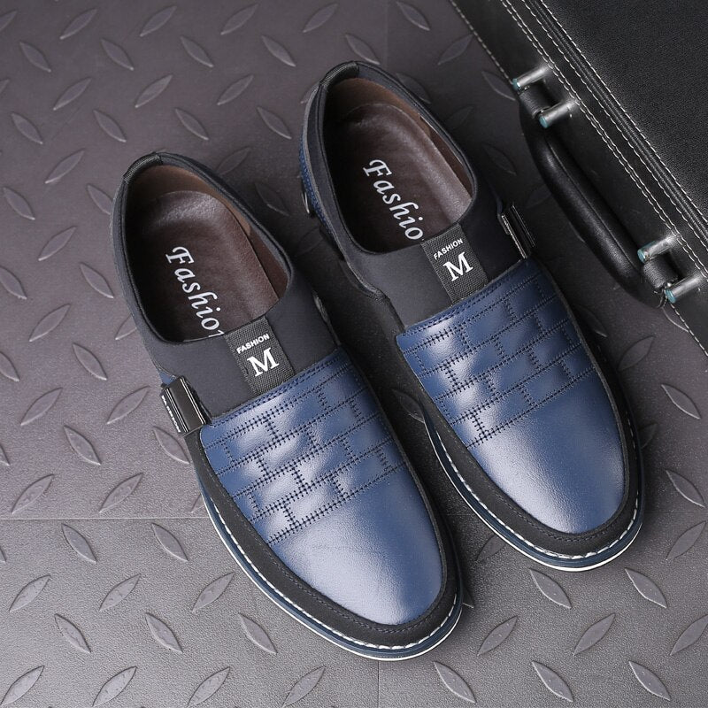 Hot Sale Men's Leather Slip On Shoes