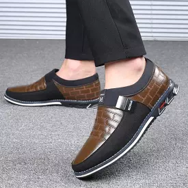 Hot Sale Men's Leather Slip On Shoes