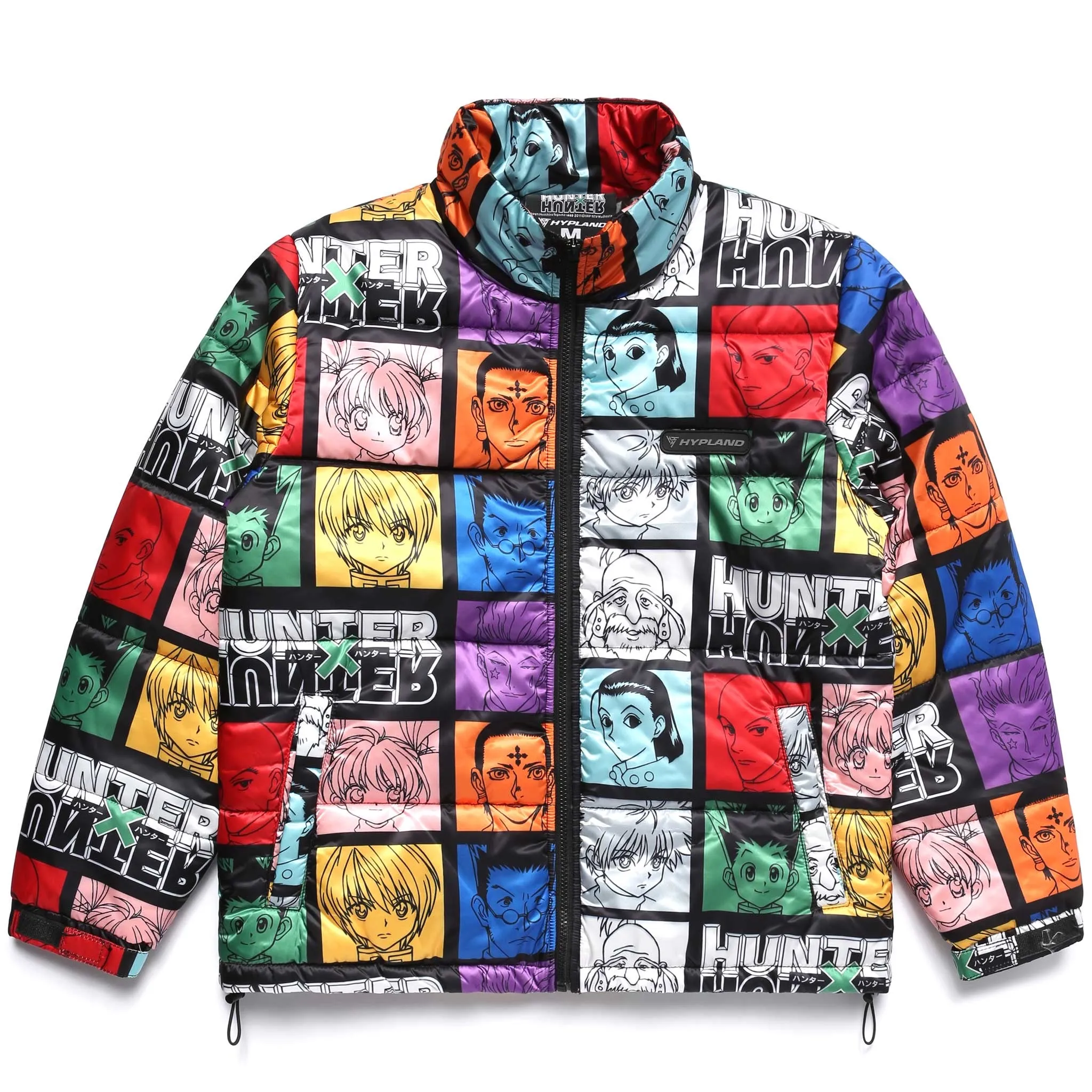 HXH CHARACTER PUFFER JACKET (BLACK)