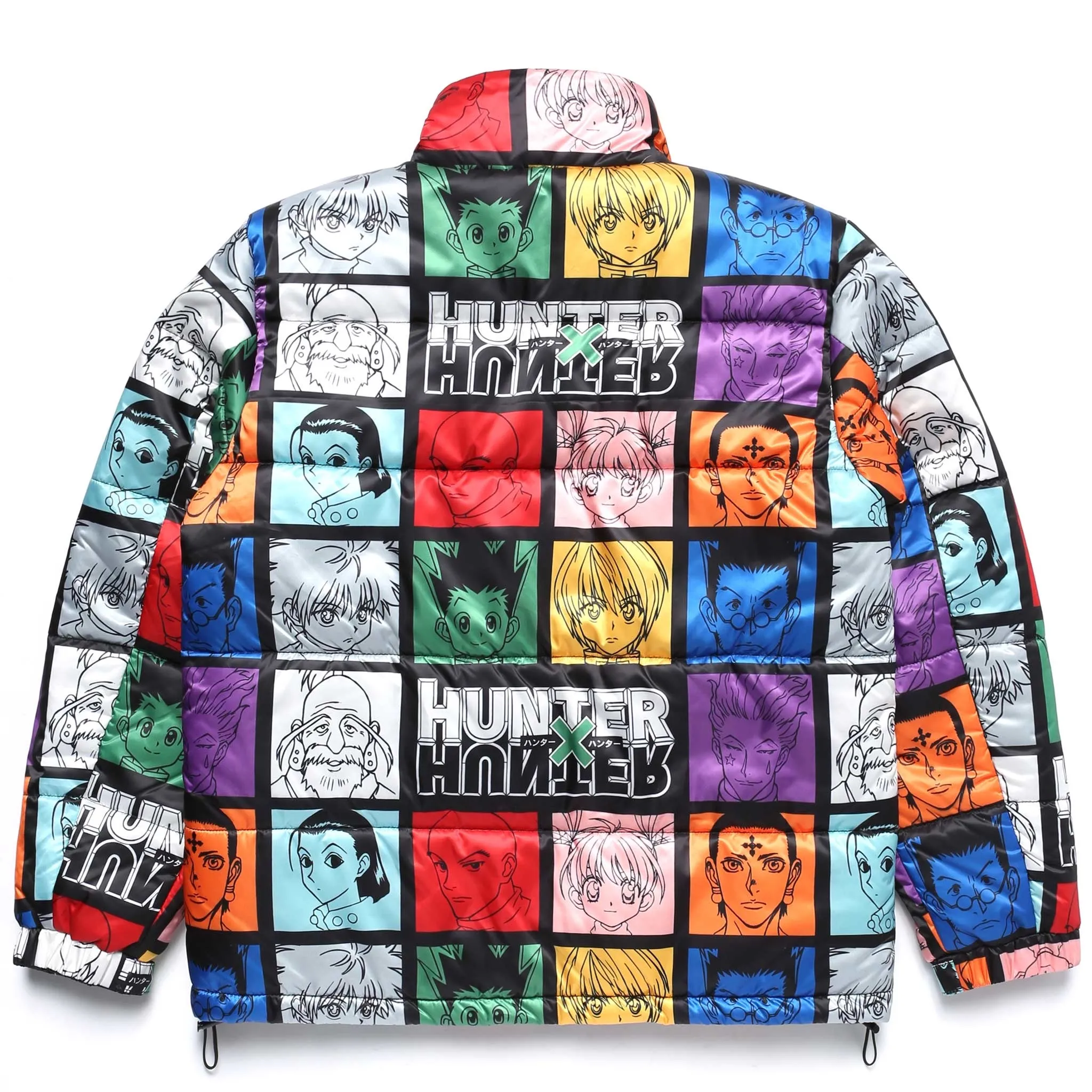 HXH CHARACTER PUFFER JACKET (BLACK)