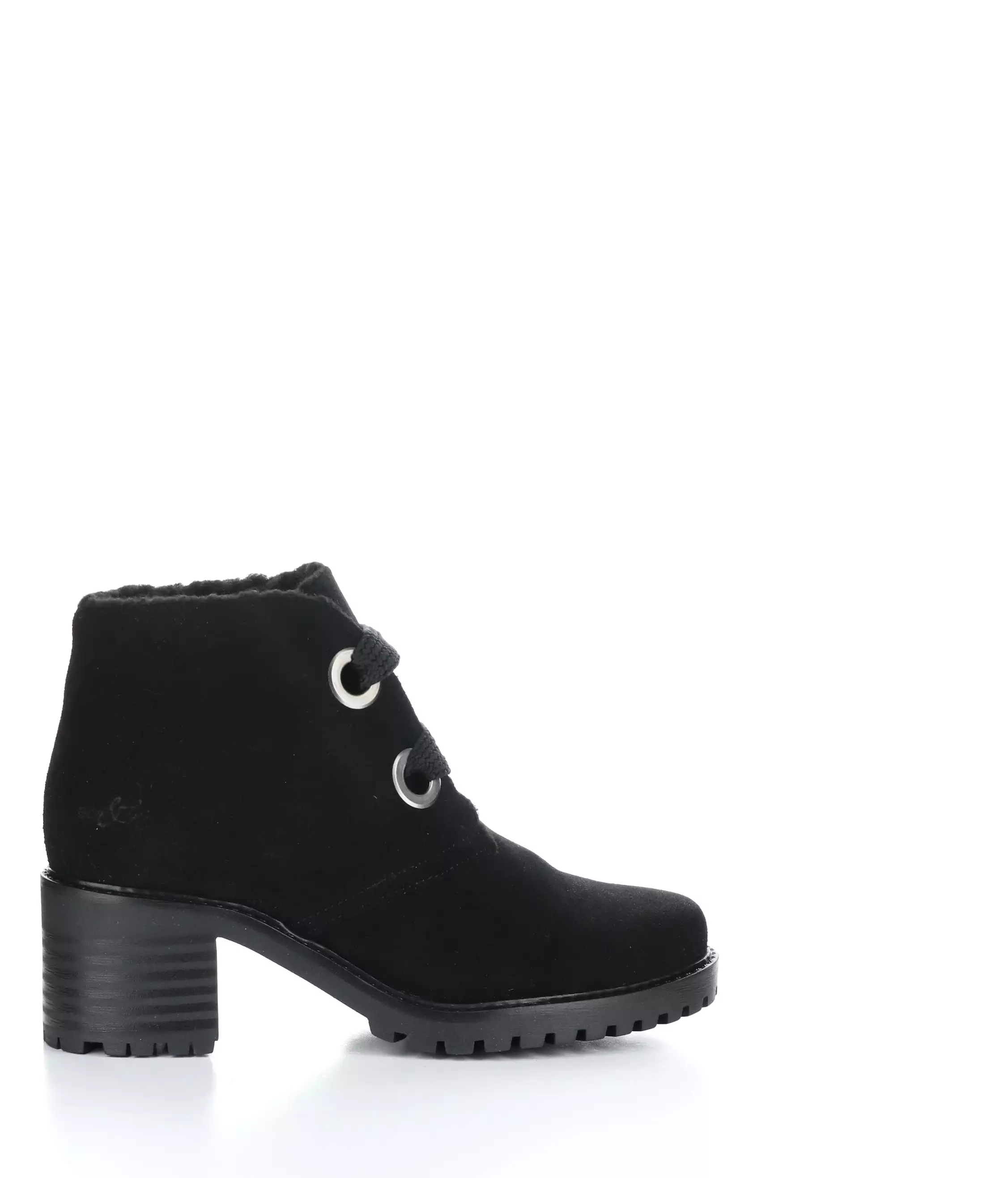 INDEX BLACK Round Toe Boots