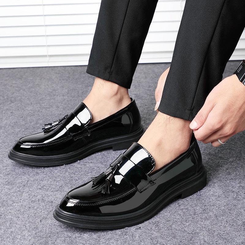 INSTOCK-Men's shoes summer all-match trending patent leather