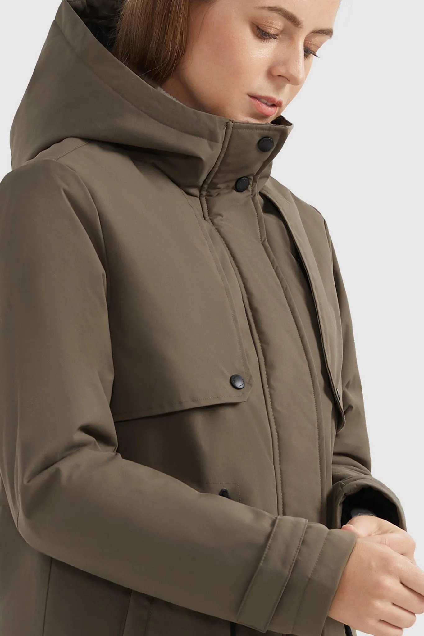 Insulated Drawstring Waist Puffer Jacket