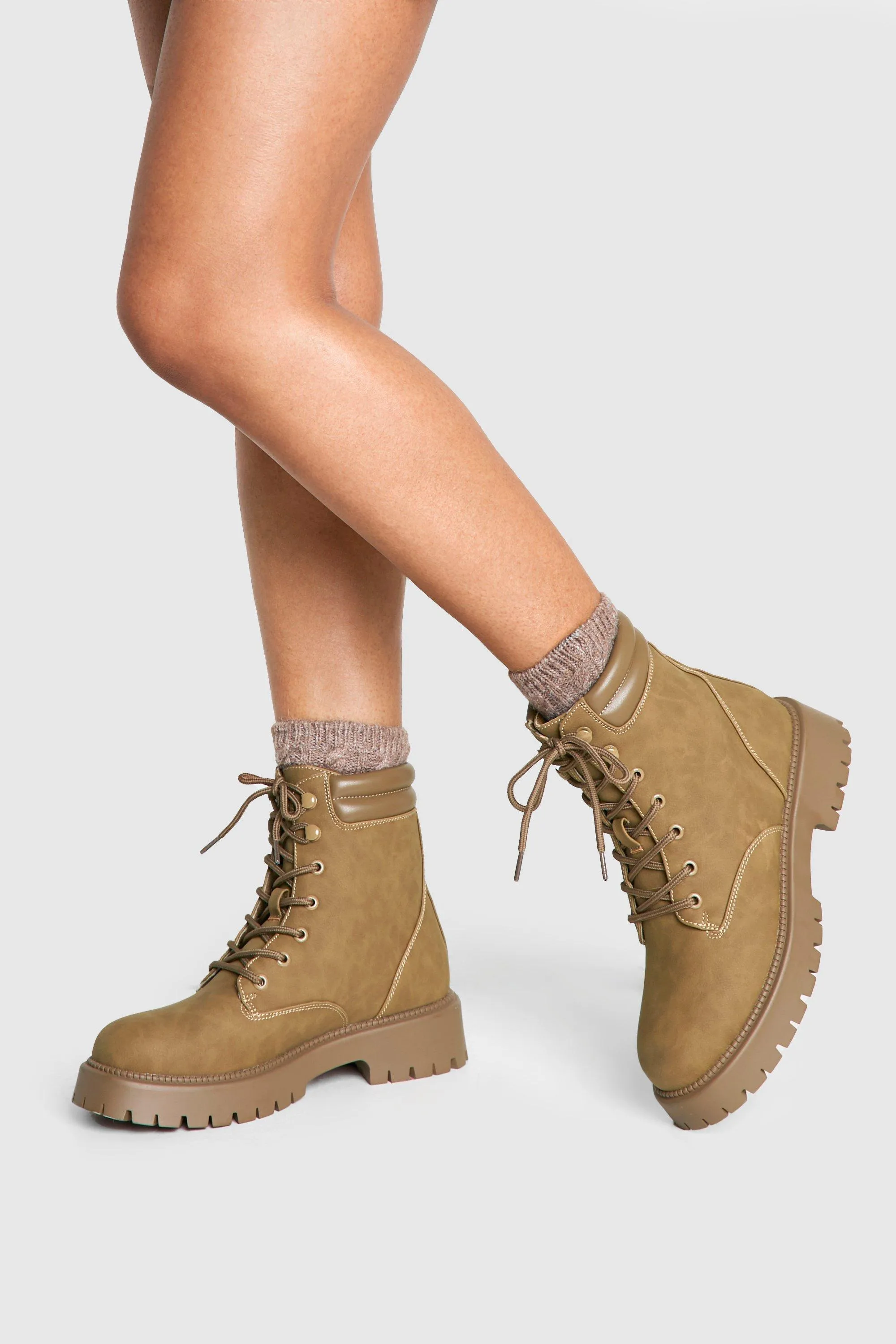 Lace Up Combat Boots