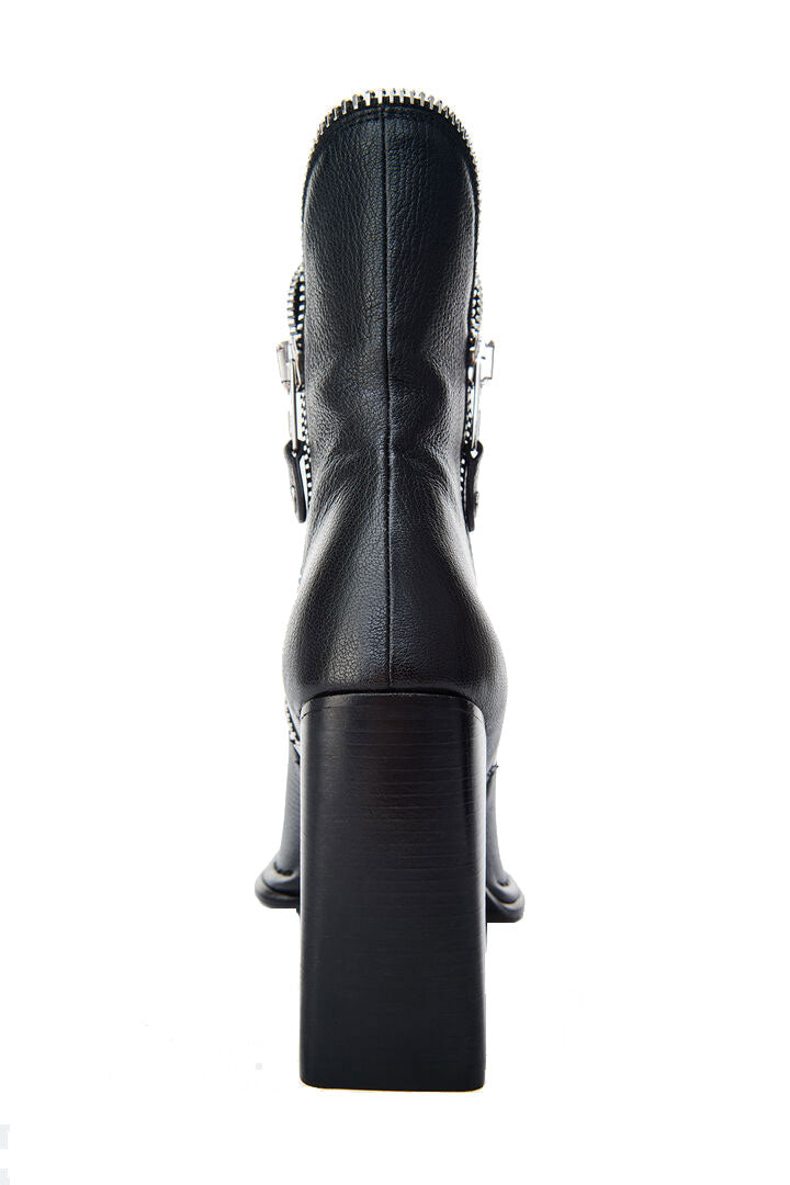 Lane Boots 100 Grained, Black/Rhodium