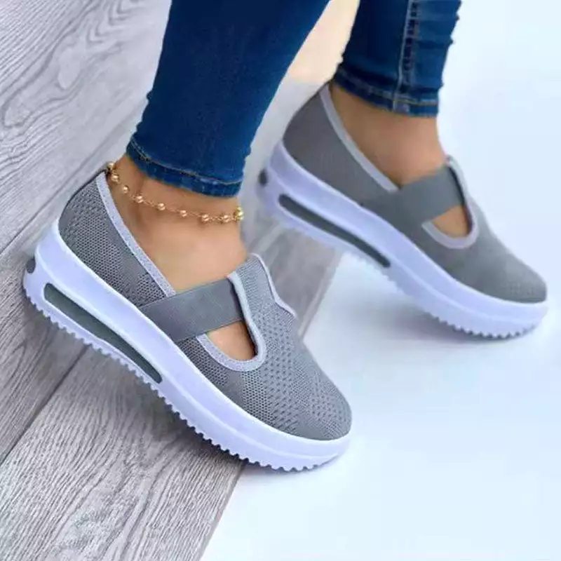 Libiyi spring new round toe platform women's sneakers