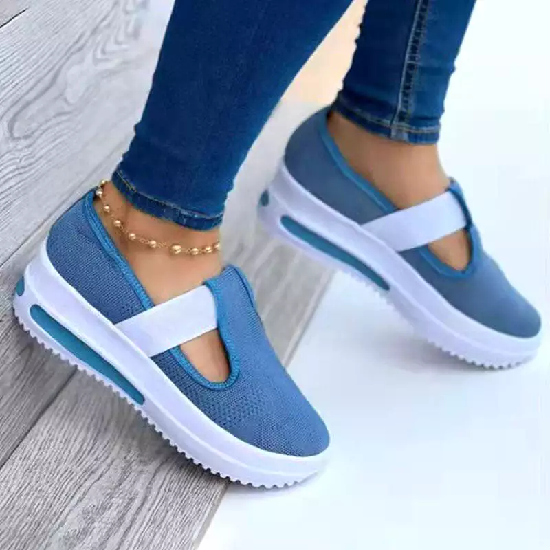 Libiyi spring new round toe platform women's sneakers