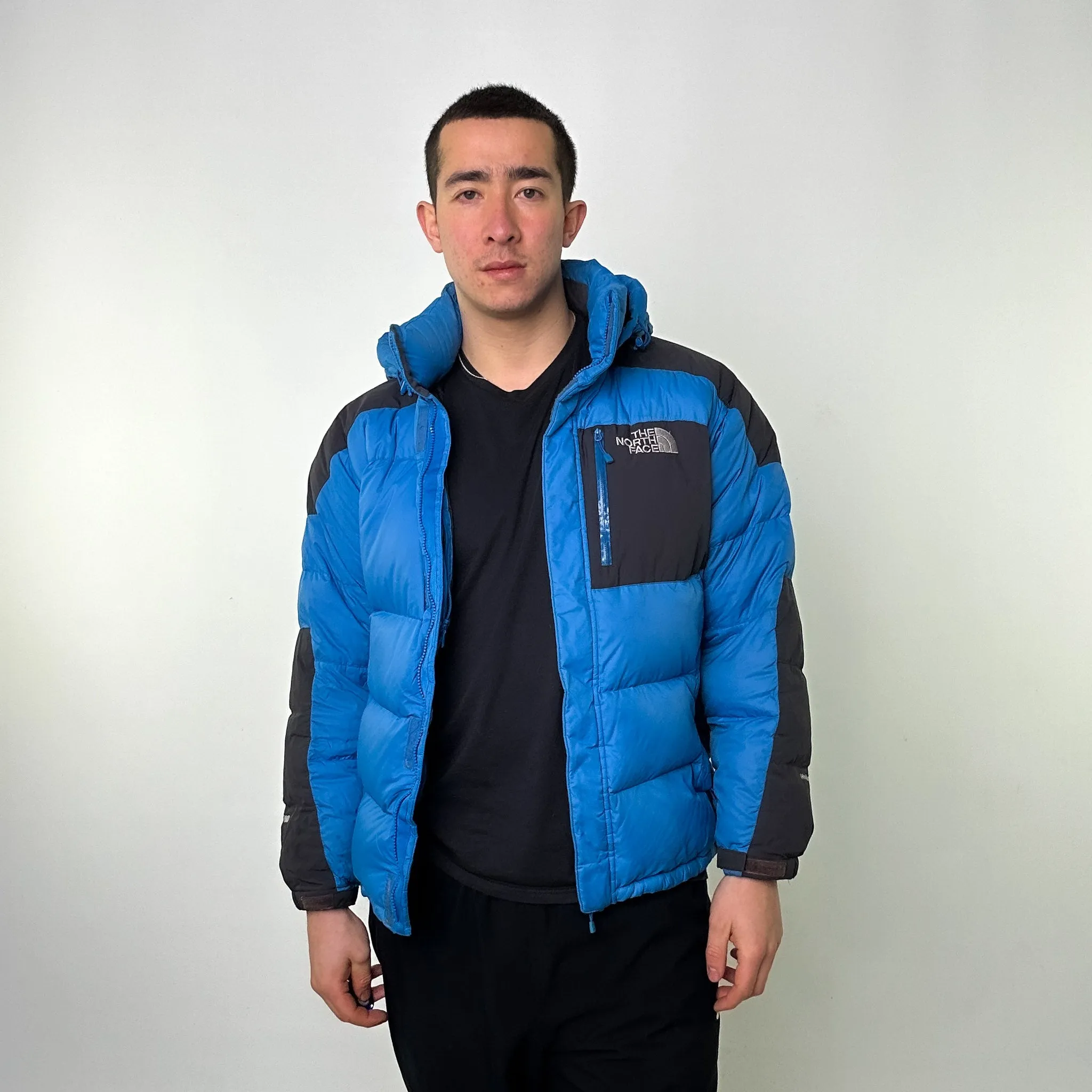 Light Blue 90s The North Face 700 Series Puffer Jacket Coat (L)