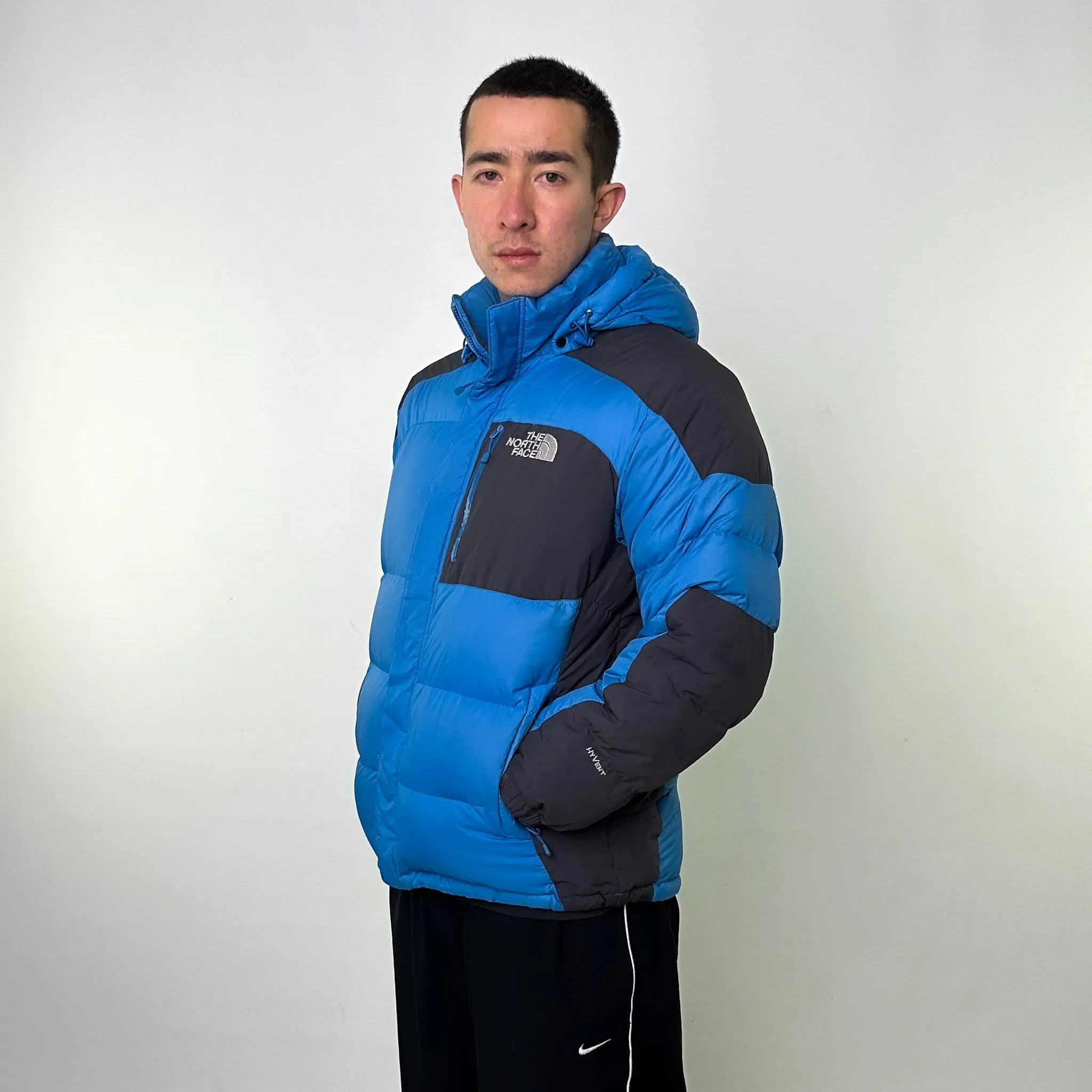 Light Blue 90s The North Face 700 Series Puffer Jacket Coat (L)