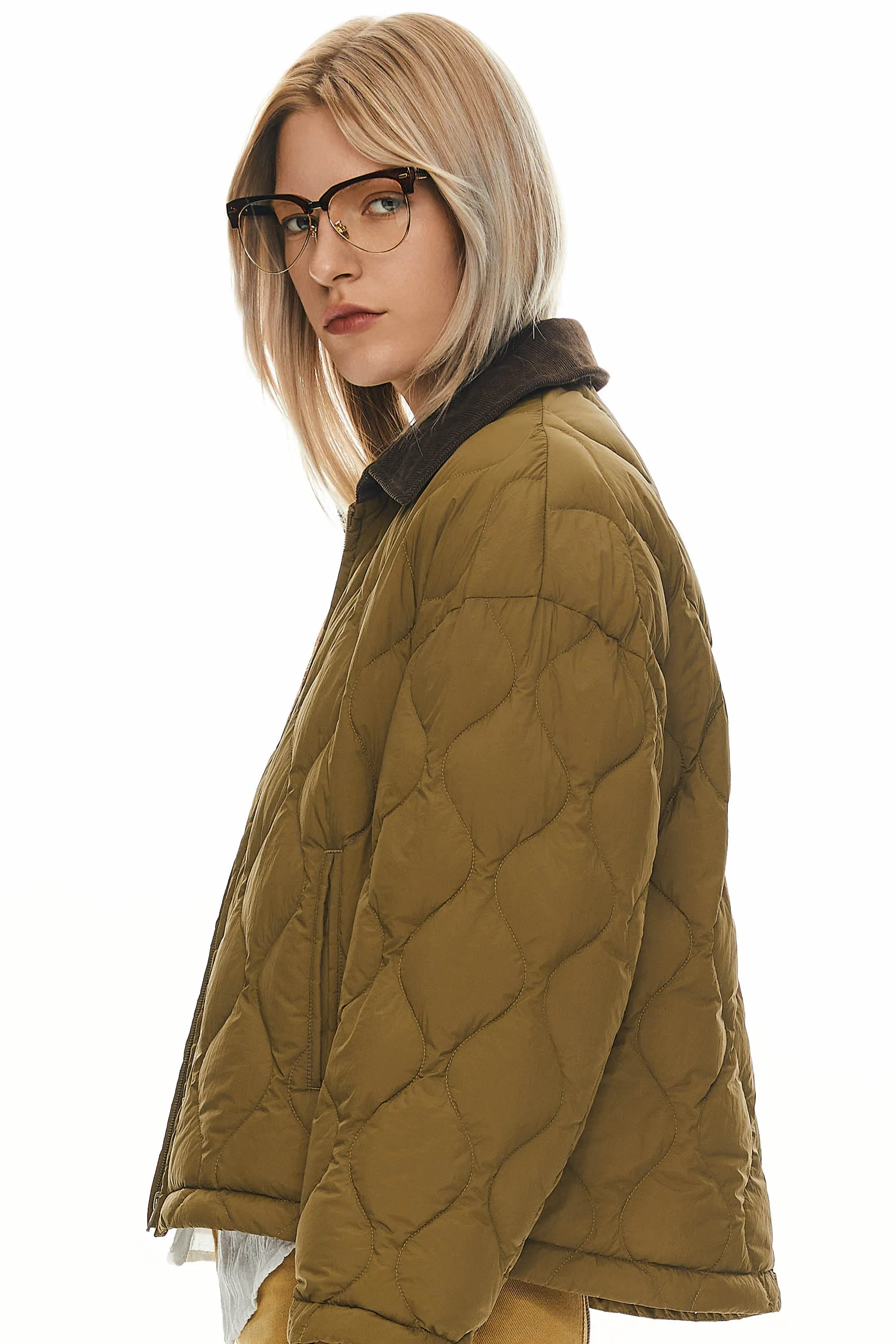 Lightweight Cropped Puffer Jacket