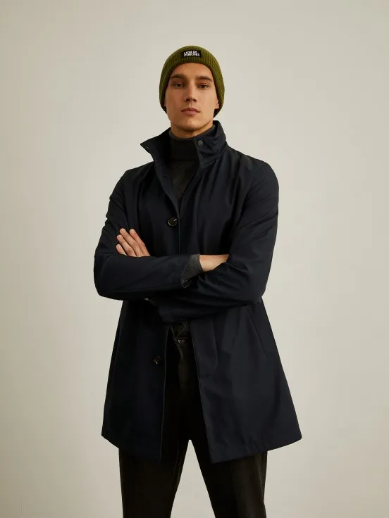 Long coat with hood