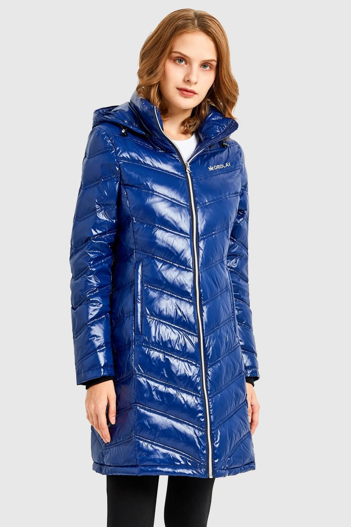 Long Quilted Hooded Puffer Down Jacket