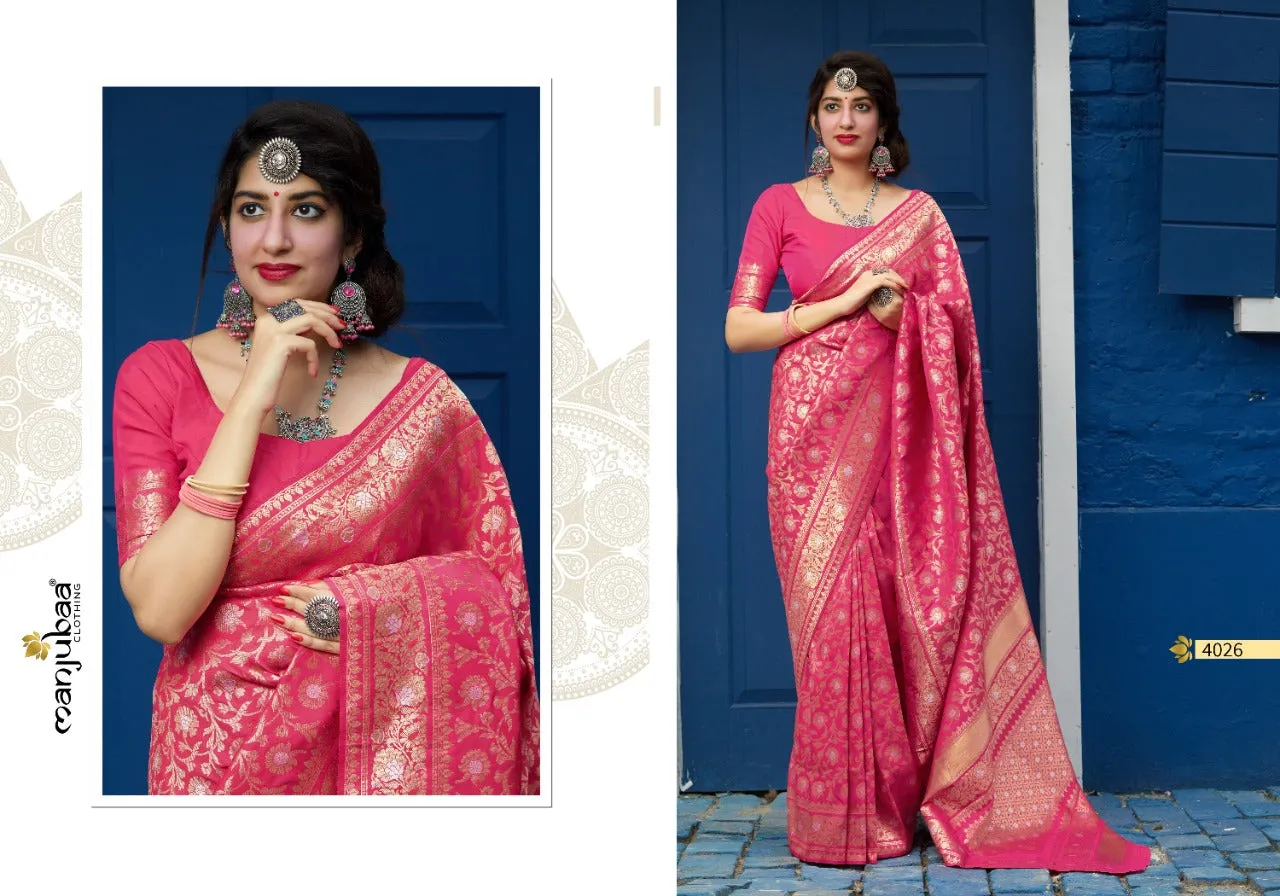 Manjubaa Presents Premium Collection Fancy Designer Sarees