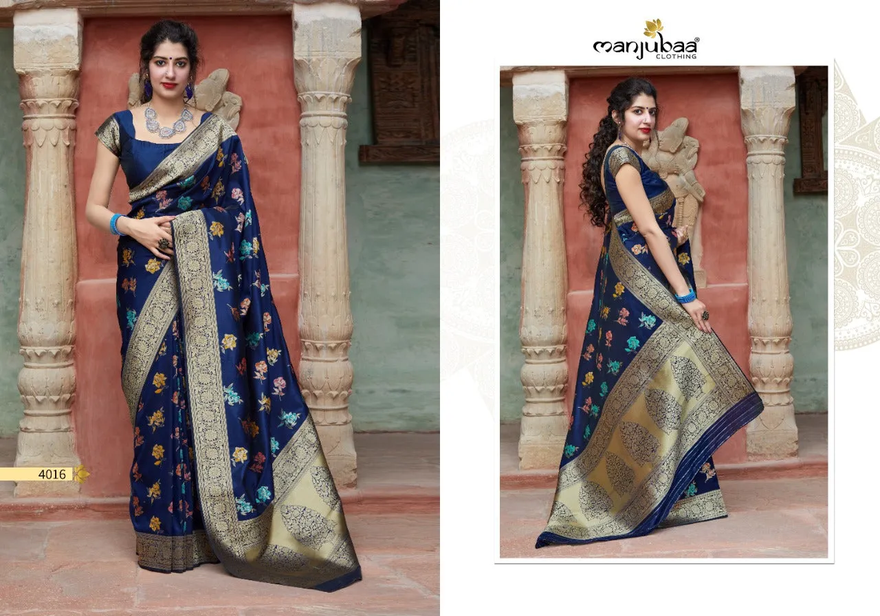 Manjubaa Presents Premium Collection Fancy Designer Sarees