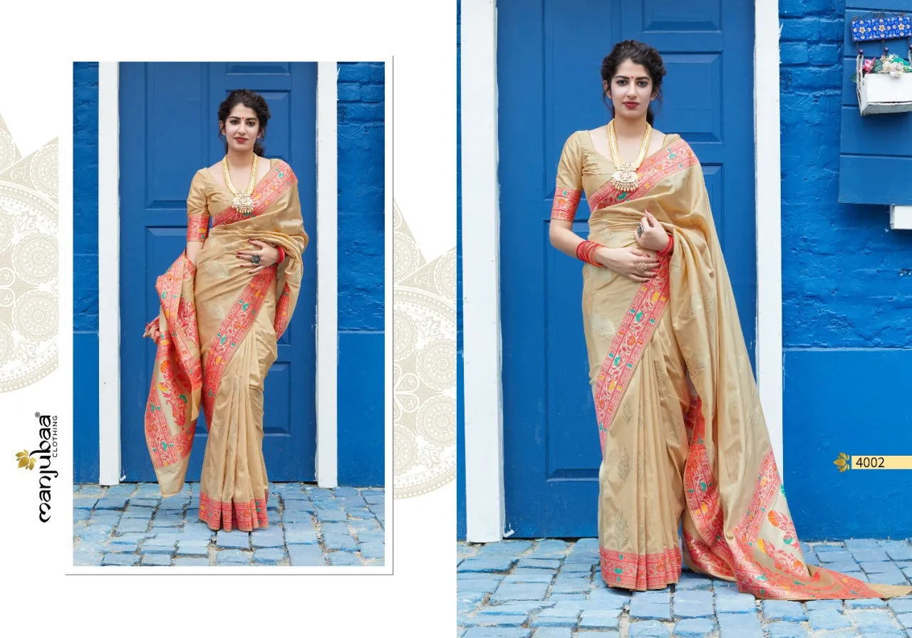 Manjubaa Presents Premium Collection Fancy Designer Sarees