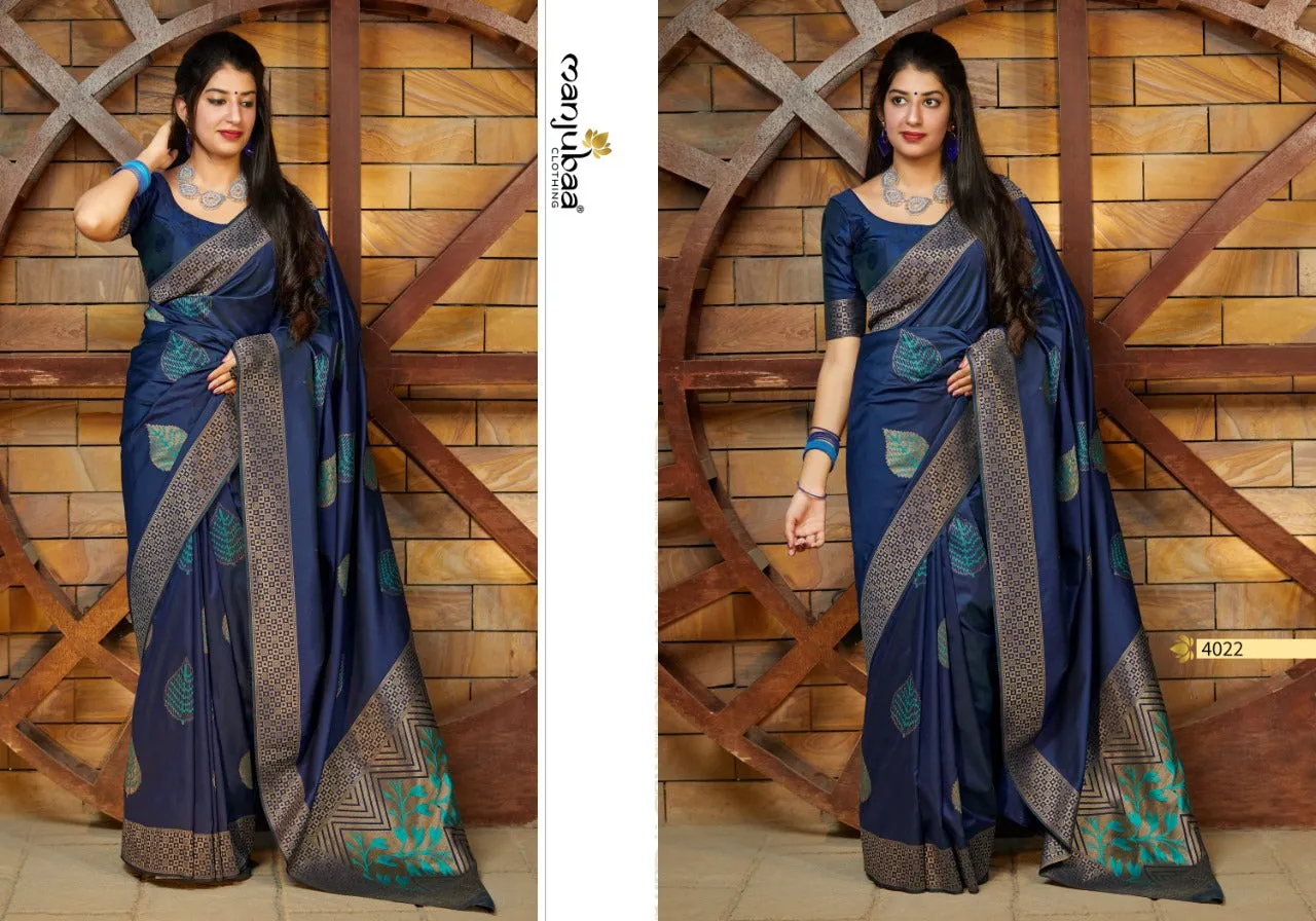 Manjubaa Presents Premium Collection Fancy Designer Sarees