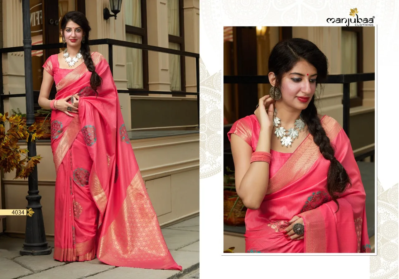 Manjubaa Presents Premium Collection Fancy Designer Sarees