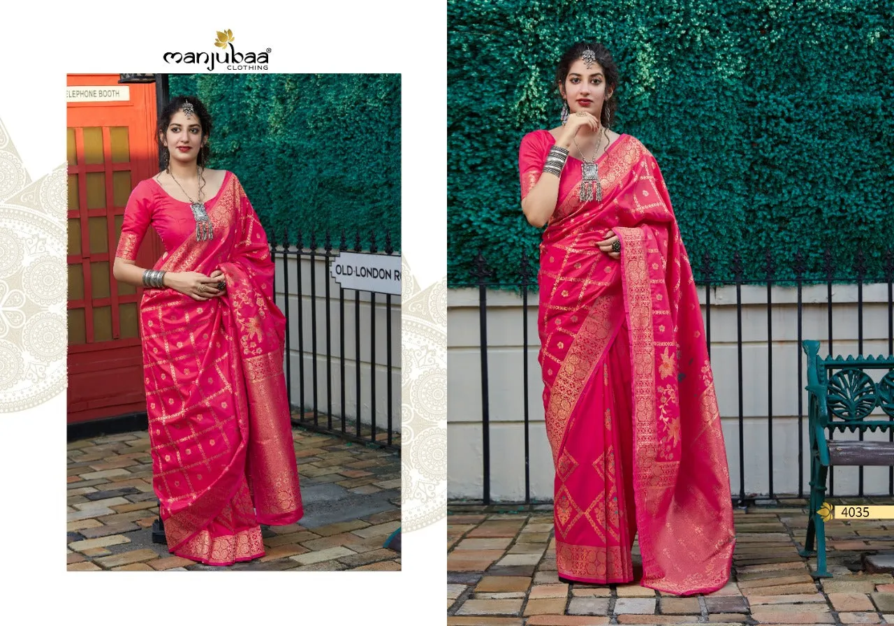 Manjubaa Presents Premium Collection Fancy Designer Sarees