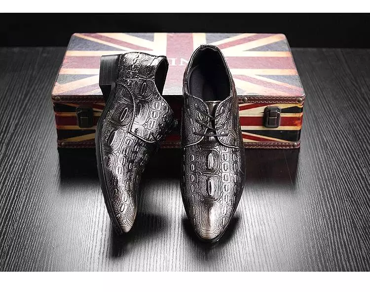 Men Crocodile Leather Shoes