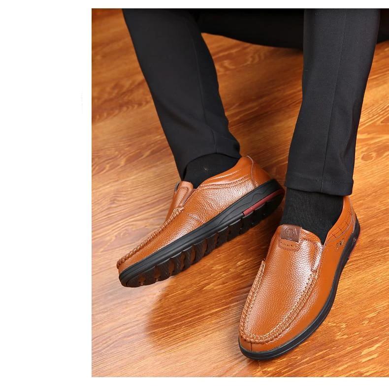 Men Leather Anti-slip Shoes