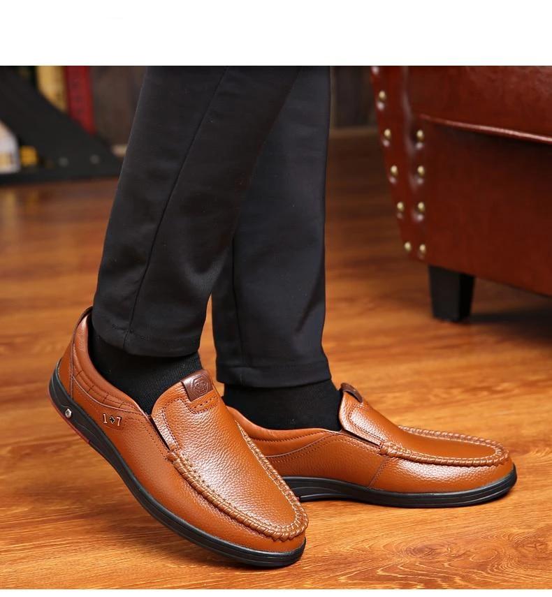 Men Leather Anti-slip Shoes