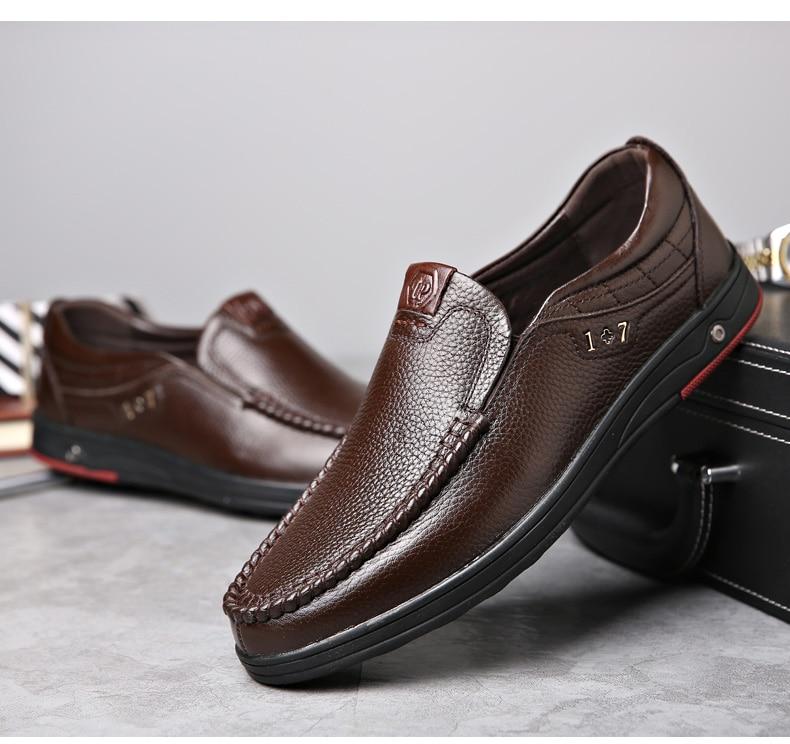 Men Leather Anti-slip Shoes